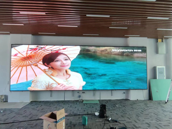 山海关P1.53led小间距屏安装案例